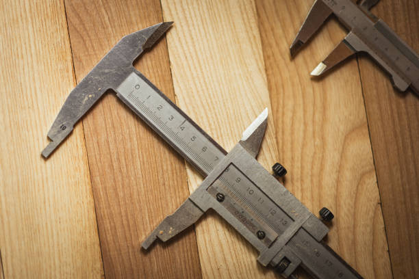 istock Measuring instrument Caliper - Carpenter Tools - Carpenter - Woodworking - In the workshop - Small business - Stock Photo 1562628967