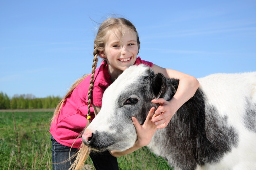 Girl on the farm