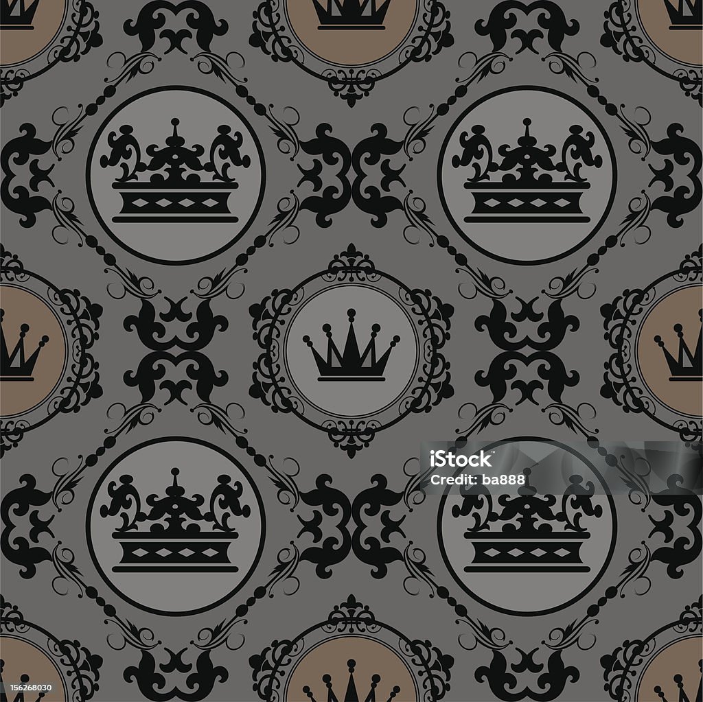 Sfondo seamless pattern - arte vettoriale royalty-free di Corona reale