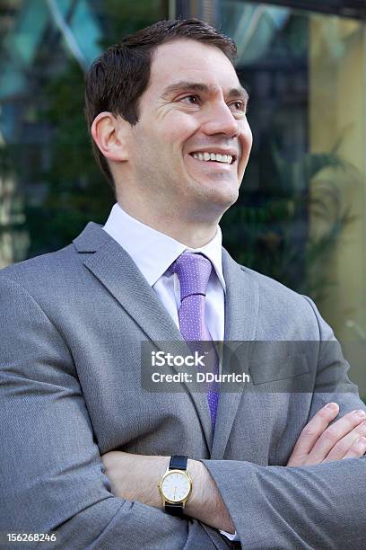 Businessman Smiling Stock Photo - Download Image Now - 1940-1949, Adult, Adults Only