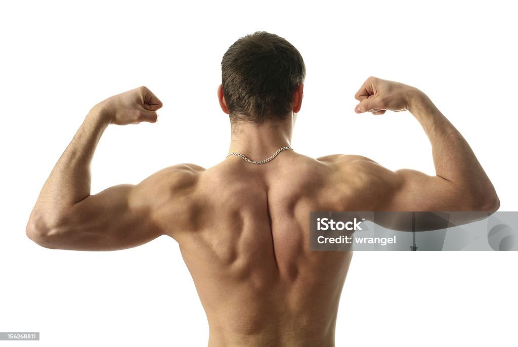 Dobrando Biceps - Royalty-free Adulto Foto de stock