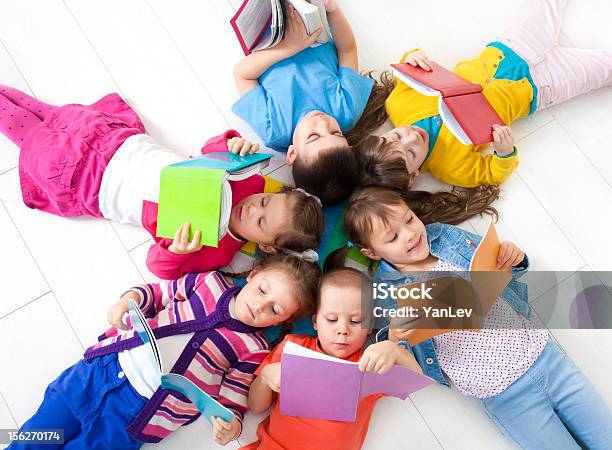 Children Are Reading Stock Photo - Download Image Now - Reading, Child, Group Of People