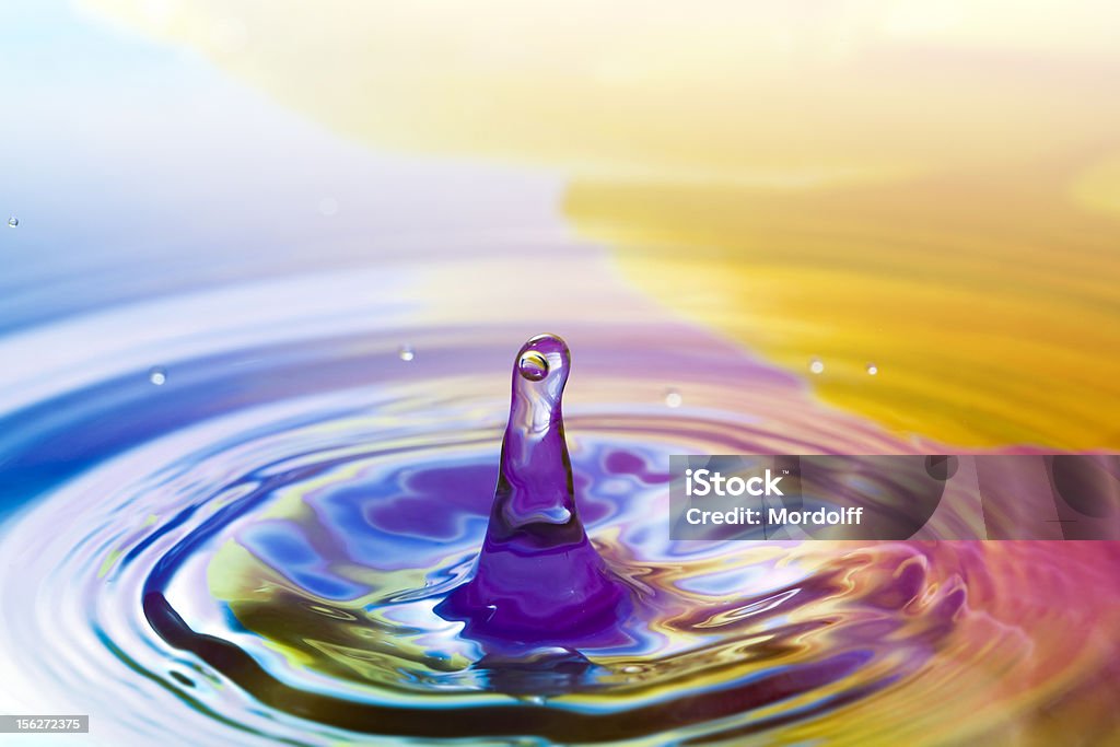 Waterdrop de cores - Royalty-free Arco-Íris Foto de stock