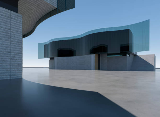 istock The Night of 3D Urban Architecture Square 1562736766