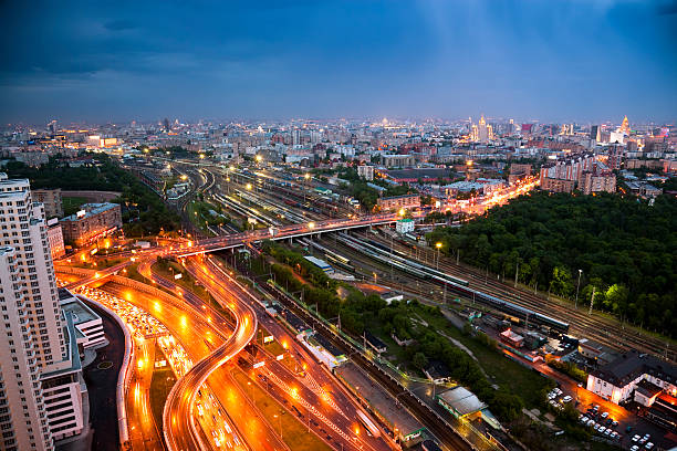 istock Cityscape after storm. Bird's eye view 156274557