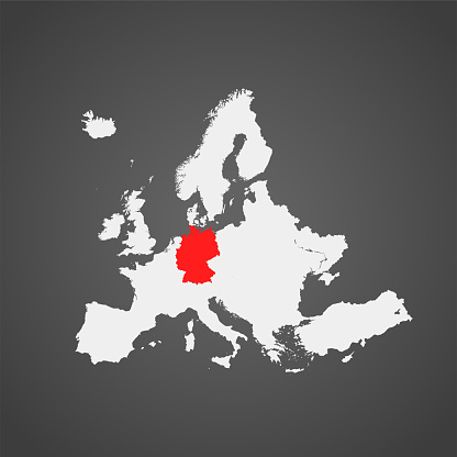 Carte De Lallemagne Vecteurs libres de droits et plus d'images