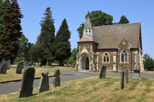 istock Small cemetery chapel Guildford England 1562769681