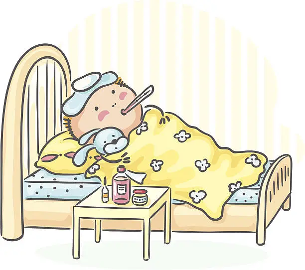 Vector illustration of Flu