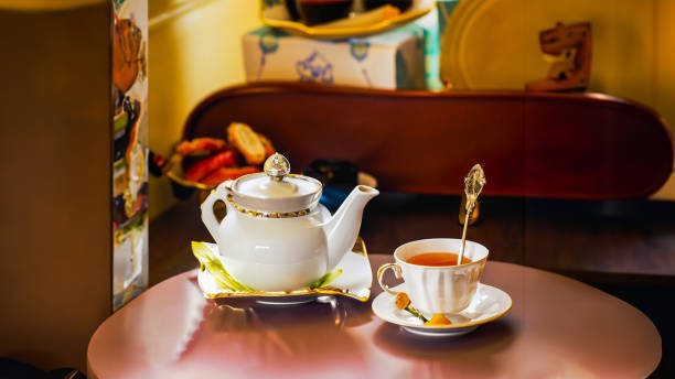 English tea time on cafe at home