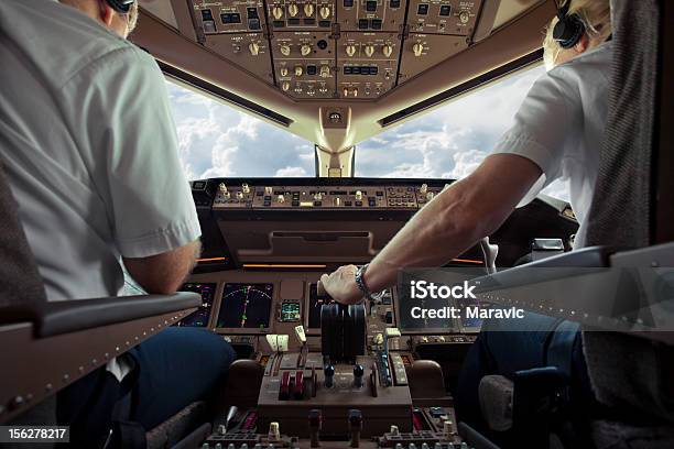 Aircraft Cockpit Stock Photo - Download Image Now - Pilot, Cockpit, Piloting