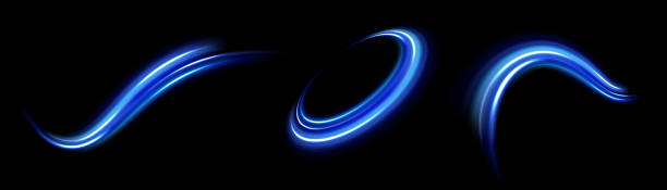 istock Colored shiny sparks of spiral wave. 1562803212