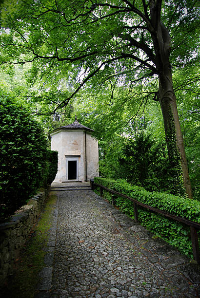 istock Chapel in Sacro Monte di Varallo Sesia, Italy. 156283024