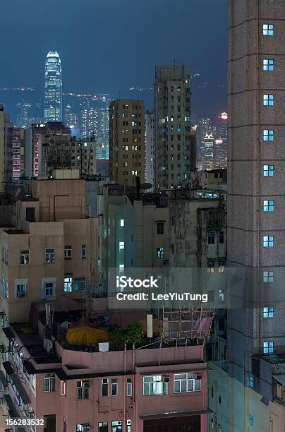 Photo libre de droit de Hong Kong La Nuit banque d'images et plus d'images libres de droit de Affluence - Affluence, Appartement, Architecture