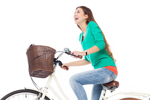 istock Woman riding a bike 156283672