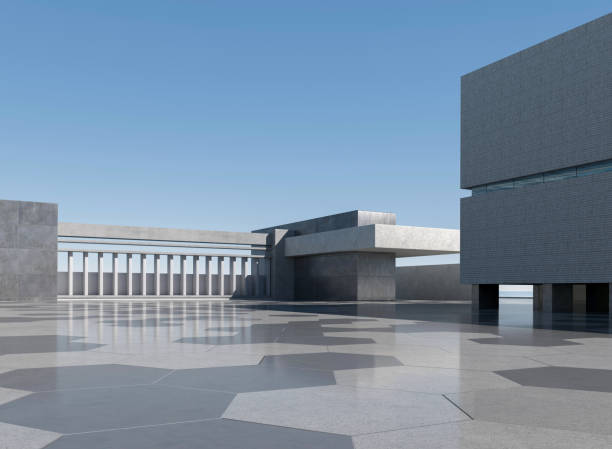 istock Clean ground squares and building facades 1562846414