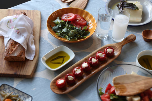 istock Raki or ouzo on a delicious table 1562853541