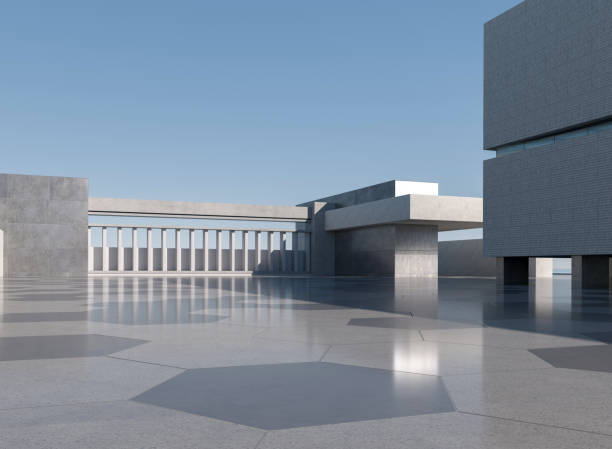 istock Clean ground squares and building facades 1562856720