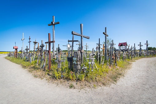 Hill of Crosses pilgrimage monument in Lithuania, Baltic States, Europe