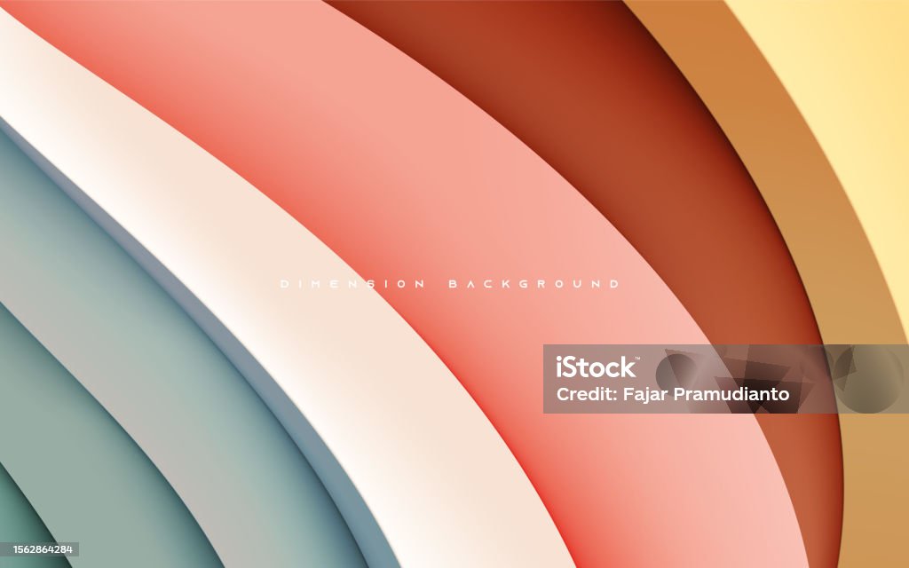 Dimensions Design Background Colorful Shape Dimension Background Realistic Style Stock Illustration ...