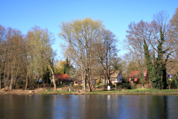 istock Panoramic view over Havel river landscape in Caputh, Brandenburg, Germany 1562887075