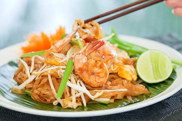Authentic Thai cuisine, Pad Thai (Thai style noodles)