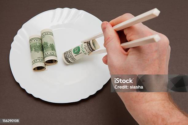 Rollos De Dólar Foto de stock y más banco de imágenes de Alimento - Alimento, Blanco - Color, Cena