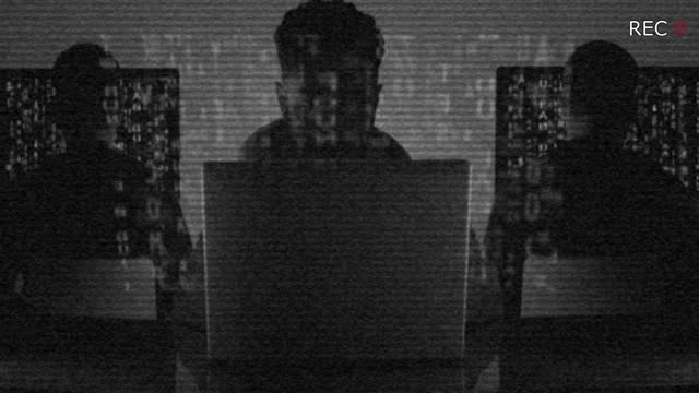 CCTV cyber crime, computer hackers.