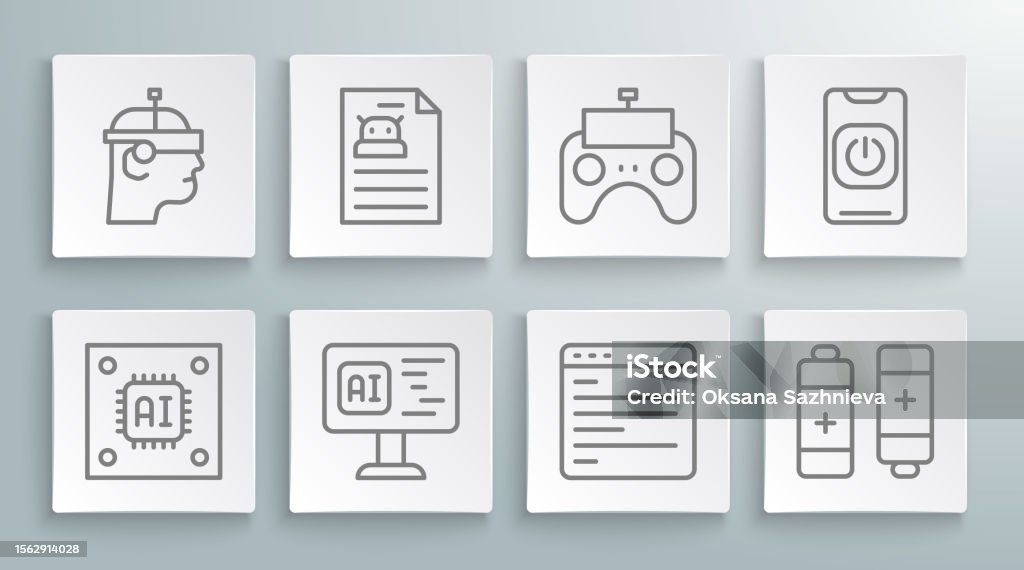 Technical Specification Computer Icon Set Line Processor With Microcircuits Cpu Technical Specification ...