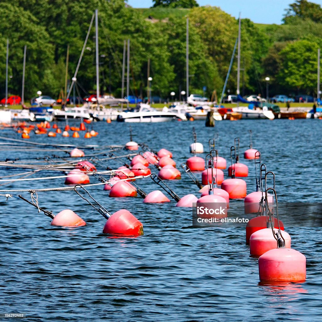 Красный Buoys - Стоковые фото SOS - английское слово роялти-фри