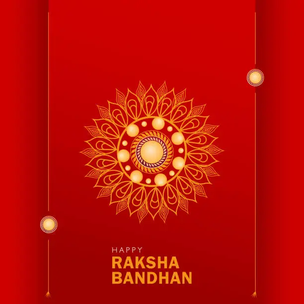 Vector illustration of Raksha Bandhan Greeting Background Template