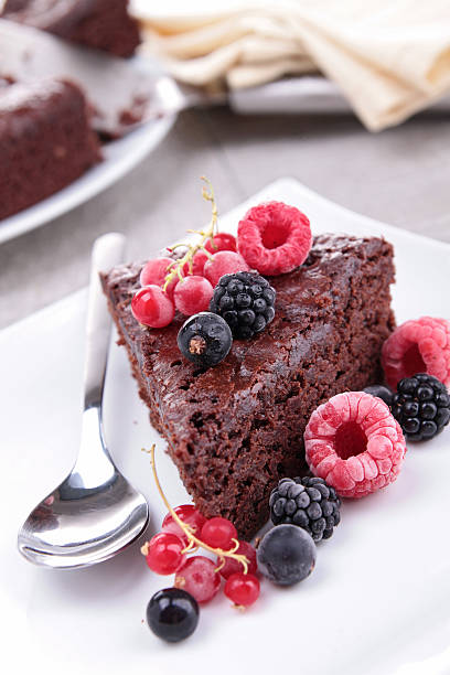 istock chocolate pie and berries fruits 156292501