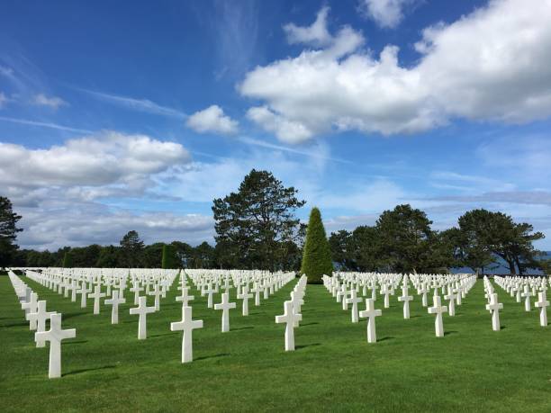 istock The american cemetery in Omaha Beach, in Normandy 1562934766