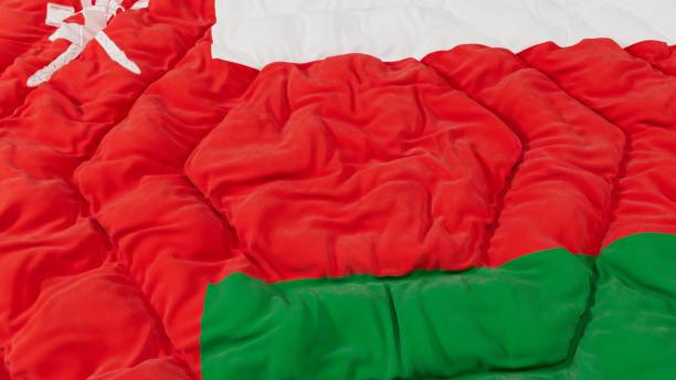 istock Oman Flag High Details Wavy Background 1562950341