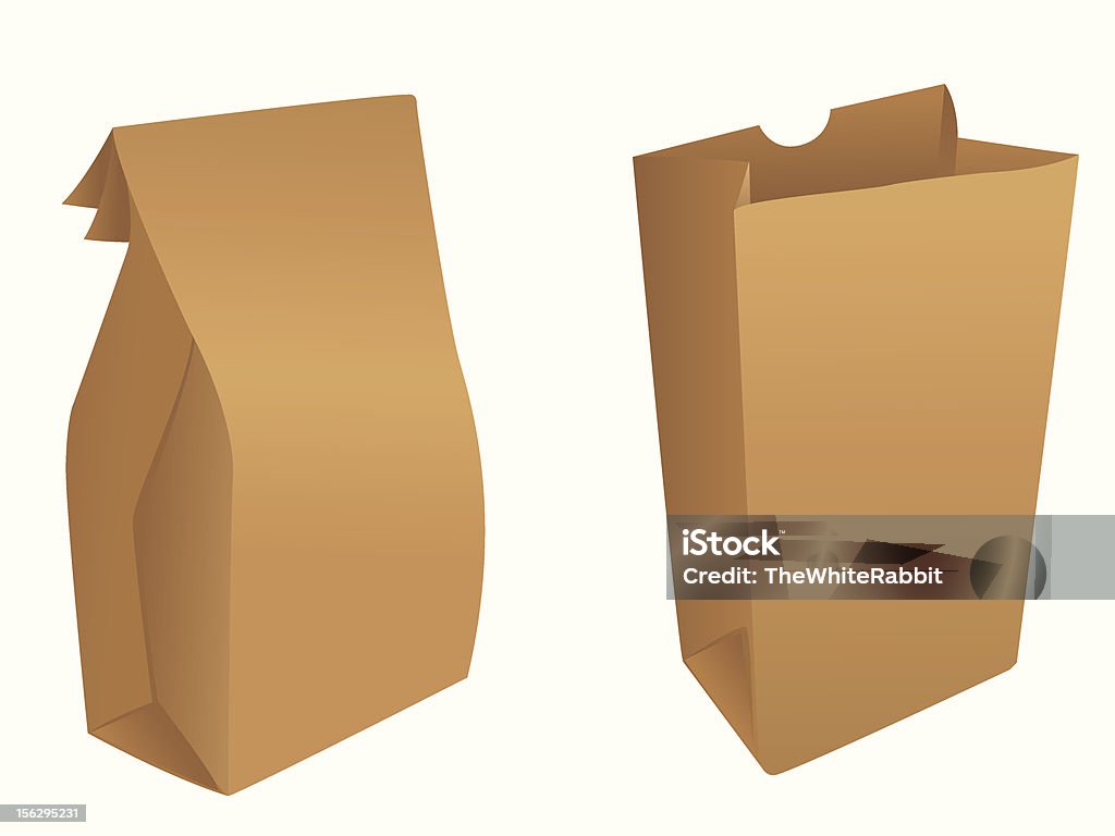 Packpapier-Taschen - Lizenzfrei Papiertüte Vektorgrafik