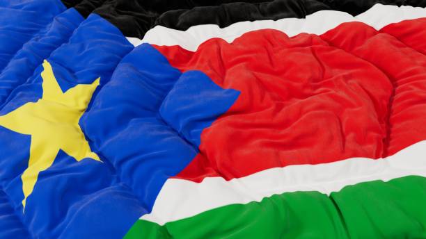 istock South Sudan Flag High Details Wavy Background 1562954077