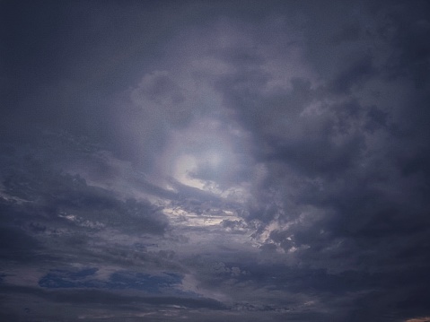 Beautiful clouds view , cloudy sunshine