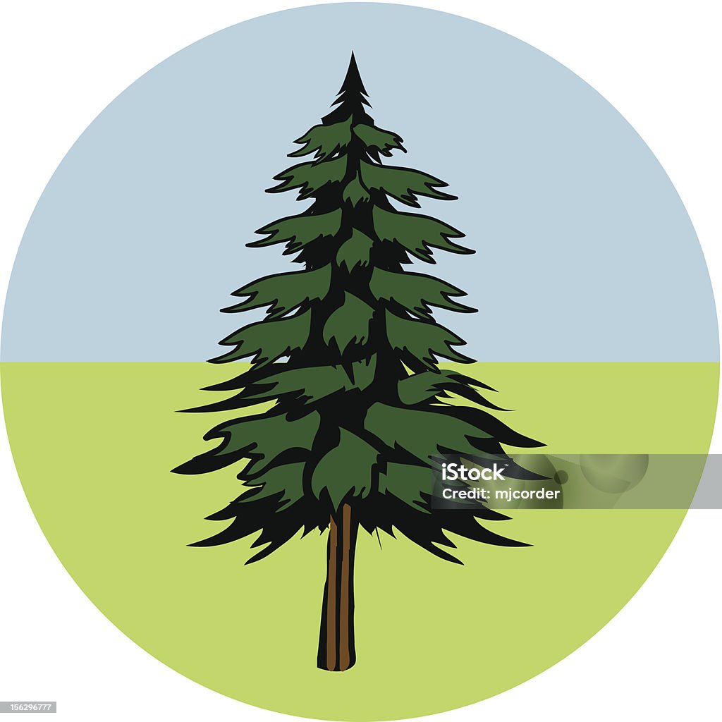 Vector Pine Tree Pine tree illustration. Autumn stock vector