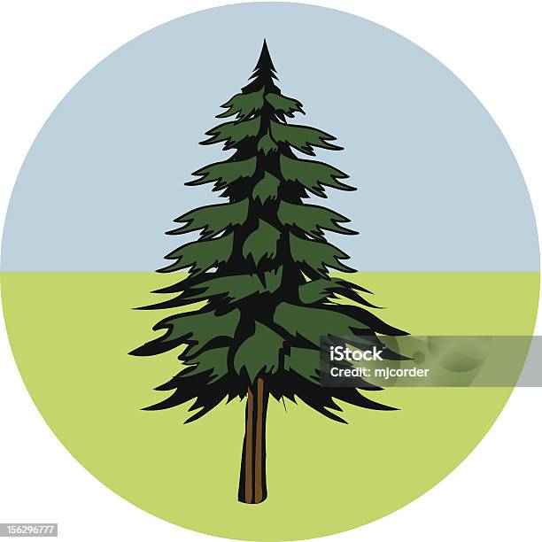 Vector Pine Tree Stock Illustration - Download Image Now - Autumn, Clip Art, Forest