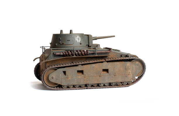 istock Scale model of old vehicle 1562971720