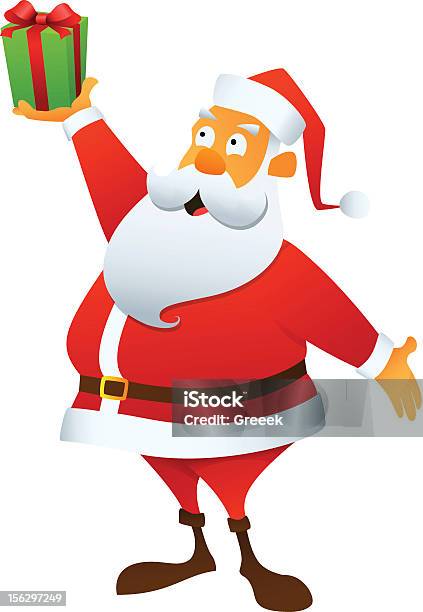 Santa Claus Stock Vektor Art und mehr Bilder von Aufregung - Aufregung, Charakterkopf, Comic - Kunstwerk