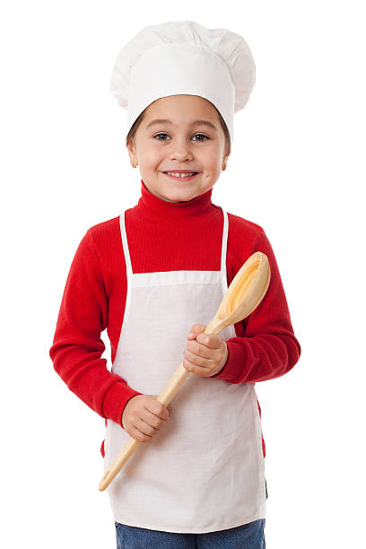 istock Little cook with ladle 156297280