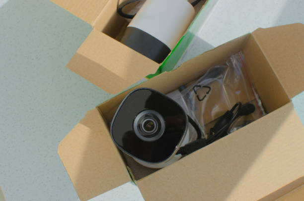 istock New close-up security cameras ready to use. Evidence surveillance and protection concept. 1562972999