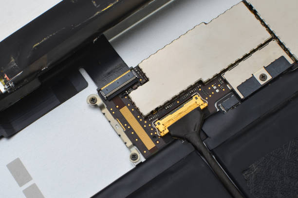 istock Precision technology in evidence close-up of a modern tablet with advanced maintenance features. 1562973114