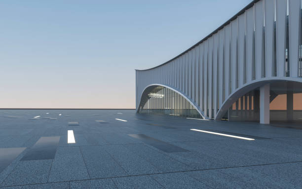 istock Clean ground squares and building facades 1562973201