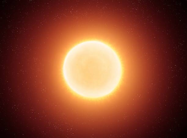istock Bright surface of the star. Sun-like star in outer space. 1562974114