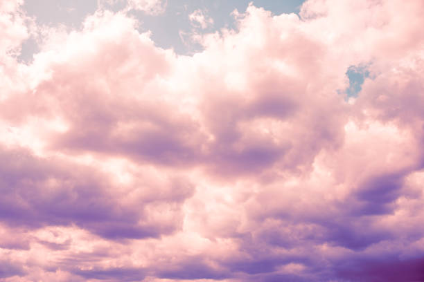 istock Surreal sky purple pink clouds dreaming fantasy 1562974769