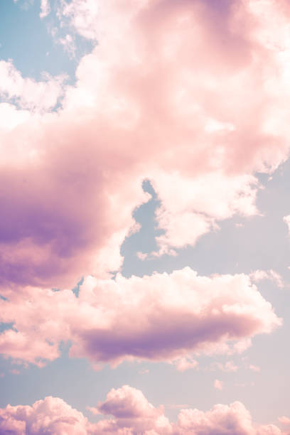 istock Surreal sky purple pink clouds dreaming fantasy 1562976540
