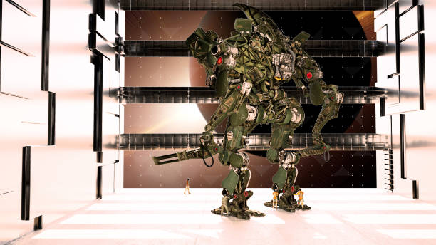 istock Technology and war machines, sci-fi, conquering new worlds. 1562988846