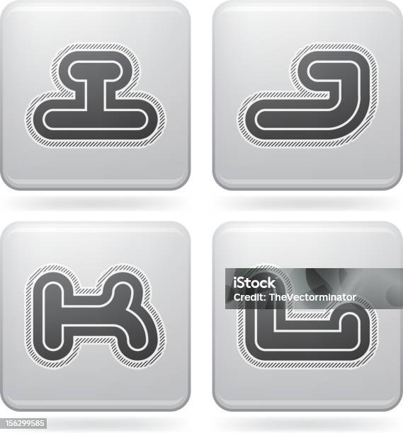 Capital Letters Stock Illustration - Download Image Now - Alphabet, Black Color, Capital Letter