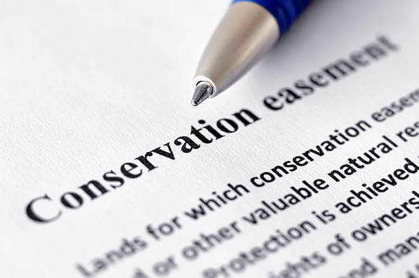 Conservation easement stock photo